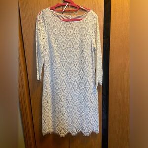 Cream Lace Dress-Eliza J